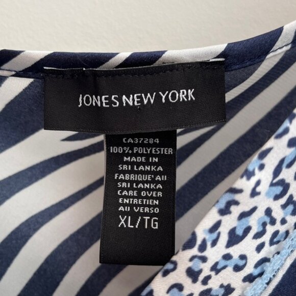 Jones New York Chemise Slip Zebra Cheetah Print Adjust Straps Bodycon Sleepwear - Picture 7 of 10
